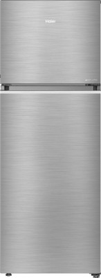 Haier 345 L Frost Free Double Door 3 Star Convertible Refrigerator(Brushline Silver, HRF-3654BS-E)