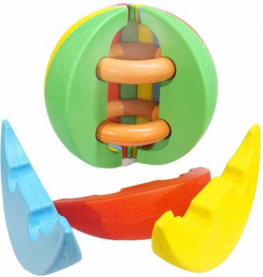 hinik Folding Easy to Assemble Fun and Throw Activity Ball, Multicolour(Multicolor)