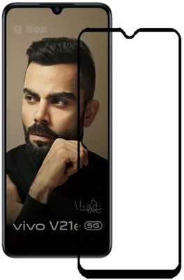 Q Box Edge To Edge Tempered Glass for Vivo V21e(Pack of 1)