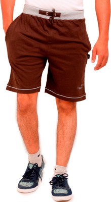 Vego Solid Men Green Bermuda Shorts