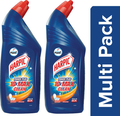 Harpic Power Plus Orange Liquid Toilet Cleaner(2 x 1 L)