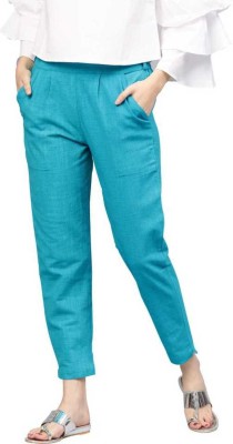 DHANSH Regular Fit Women Light Blue Trousers