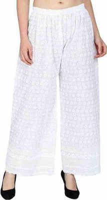 LAVISARA Regular Fit Women White Trousers