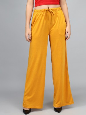 KOTTY Relaxed Women Yellow Trousers