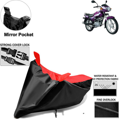Rhtdm Two Wheeler Cover for TVS(Star City, Black, Red)