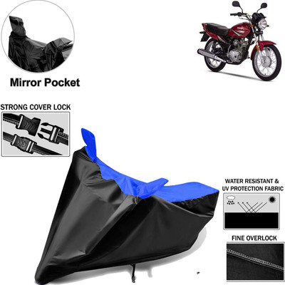Rhtdm Two Wheeler Cover for Honda(CD Dawn, Black, Blue)