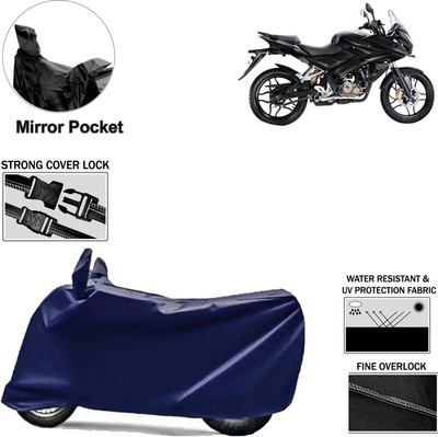 Rhtdm Two Wheeler Cover for Bajaj(Pulsar AS 150, Blue)