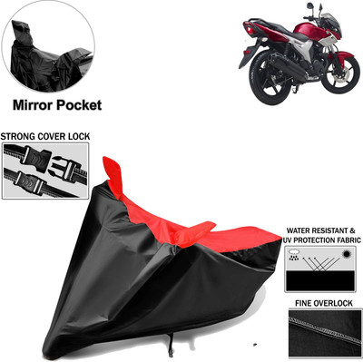 Rhtdm Two Wheeler Cover for Yamaha(SZ X, Black, Red)