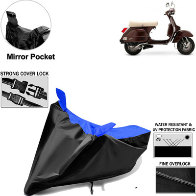 Rhtdm Two Wheeler Cover for TVS(Star Euro, Black, Blue)
