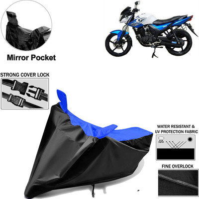 Rhtdm Two Wheeler Cover for Yamaha(SZ-RR, Black, Blue)