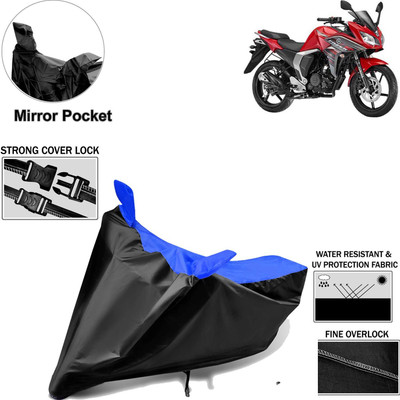 aksmit Two Wheeler Cover for Yamaha(R15 s, Black, Blue)