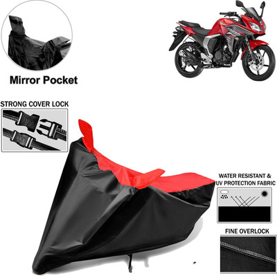aksmit Two Wheeler Cover for Yamaha(R15 s, Black, Red)