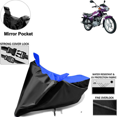 Rhtdm Two Wheeler Cover for TVS(Star City, Black, Blue)