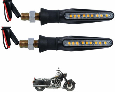 KOZDIKO Front, Rear LED Indicator Light for Universal For Bike Universal For Bike(Black)