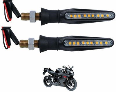 KOZDIKO Front, Rear LED Indicator Light for Suzuki Gixxer(Black)
