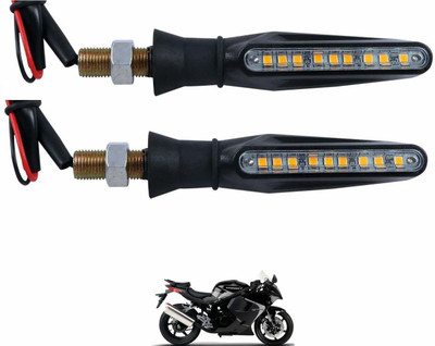 KOZDIKO Front, Rear LED Indicator Light for Hyosung Universal For Bike(Black)