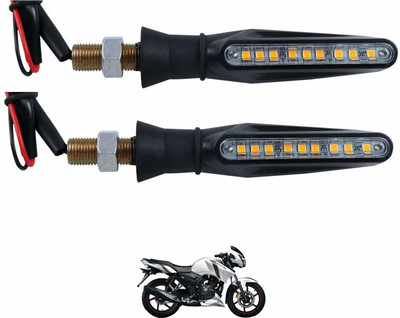 KOZDIKO Front, Rear LED Indicator Light for TVS Apache RTR 160(Black)