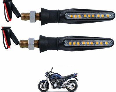 KOZDIKO Front, Rear LED Indicator Light for Suzuki Universal For Bike(Black)