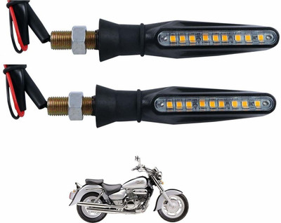 KOZDIKO Front, Rear LED Indicator Light for Hyosung Universal For Bike(Black)