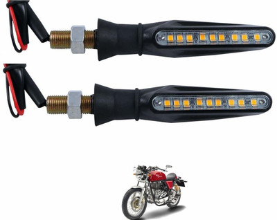KOZDIKO Front, Rear LED Indicator Light for Royal Enfield Universal For Bike(Black)