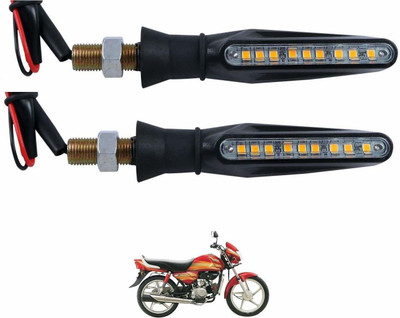 KOZDIKO Front, Rear LED Indicator Light for Hero Universal For Bike(Black)