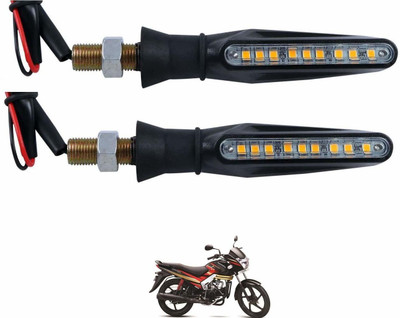 KOZDIKO Front, Rear LED Indicator Light for Mahindra Centuro(Black)