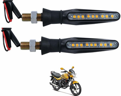 KOZDIKO Front, Rear LED Indicator Light for Hero Universal For Bike(Black)