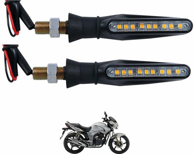 KOZDIKO Front, Rear LED Indicator Light for Hero Universal For Bike(Black)