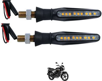 KOZDIKO Front, Rear LED Indicator Light for Yamaha Universal For Bike(Black)