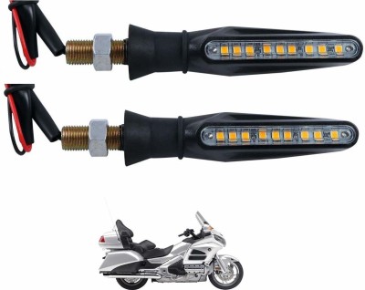 KOZDIKO Front, Rear LED Indicator Light for Honda Universal For Bike(Black)