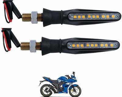 KOZDIKO Front, Rear LED Indicator Light for Suzuki Gixxer(Black)