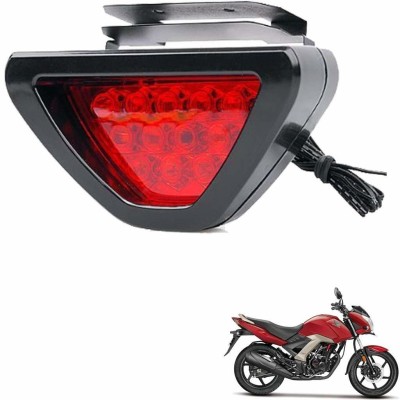 KOZDIKO Bike Triangle Shape 12 LED Brake Light with Flash Mode for CB Unicorn 160 Reversing Light Motorbike LED for Honda (12 V, 55 W)(CB Unicorn 160, Pack of 1)
