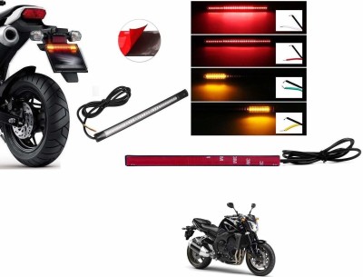 KOZDIKO 48 SMD Flexible Led Strip Tail Light Bike Brake Light with Red and Yellow Color Turn Indicator Signals Light for Yamaha FZI Tail Light Motorbike LED for Yamaha (12 V, 18 W)(Universal For Bike)