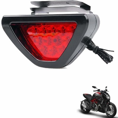 KOZDIKO Bike Triangle Shape 12 LED Brake Light with Flash Mode for Ducati Diavel Reversing Light Motorbike LED for Ducati (12 V, 55 W)(Diavel, Pack of 1)