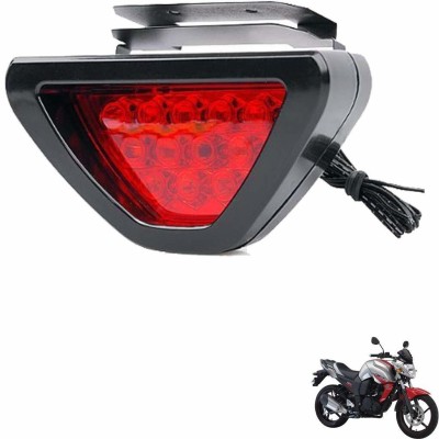 KOZDIKO Bike Triangle Shape 12 LED Brake Light with Flash Mode for FZ Reversing Light Motorbike LED for Yamaha (12 V, 55 W)(FZ, Pack of 1)