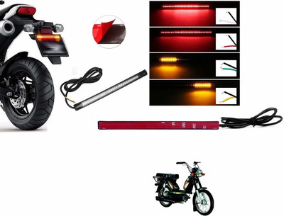 KOZDIKO 48 SMD Flexible Led Strip Tail Light Bike Brake Light with Red and Yellow Color Turn Indicator Signals Light for TVS Super XL Tail Light Motorbike LED for TVS (12 V, 18 W)(Super XL) KOZDIKO 48 SMD Flexible Led Strip Tail Light Bike Brake Light with Red and Yellow Color Turn Indicator Signals Light for TVS Super XL Tail Light Motorbike LED for TVS (12 V, 18 W)(Super XL)