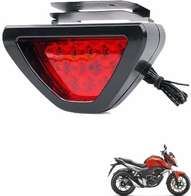 KOZDIKO Bike Triangle Shape 12 LED Brake Light with Flash Mode for CB Hornet 160R Reversing Light Motorbike LED for Honda (12 V, 55 W)(CB Hornet 160R, Pack of 1)
