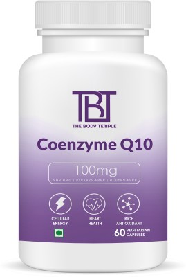 The Body Temple Coenzyme Q10 (CoQ10) 100mg with Piperine 5mg(60 Capsules)