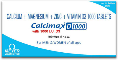 Calcimax D D1000 mg_ 30 tablets(30 x 1 Tablets)