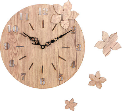 Basement Bazaar Analog 25.4 cm X 25.4 cm Wall Clock(Beige, Without Glass, DIY Clocks)