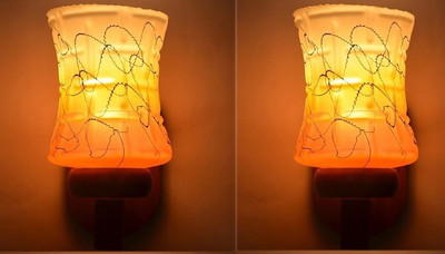Guptas decore Uplight Wall Lamp Without Bulb(Pack of 2)