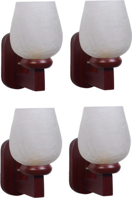Guptas decore Uplight Wall Lamp Without Bulb(Pack of 4)