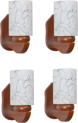 Guptas decore Uplight Wall Lamp Without Bulb(Pack of 4)