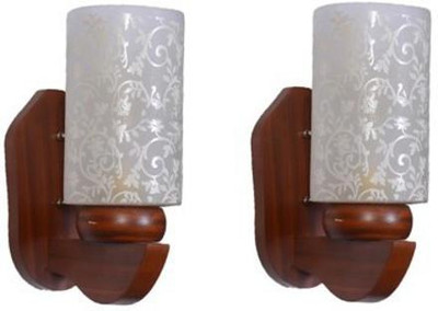 Guptas decore Uplight Wall Lamp Without Bulb(Pack of 2)