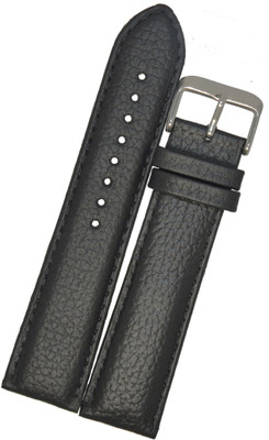 SURU Dotted Padded Ogive Tip T146 22 mm Genuine Leather Watch Strap(Black)