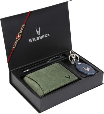 WILDHORN Wallet & Belt Combo(Green)