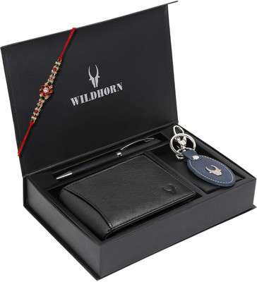 WILDHORN Wallet & Belt Combo(Black)