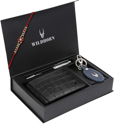 WILDHORN Wallet & Belt Combo(Black)
