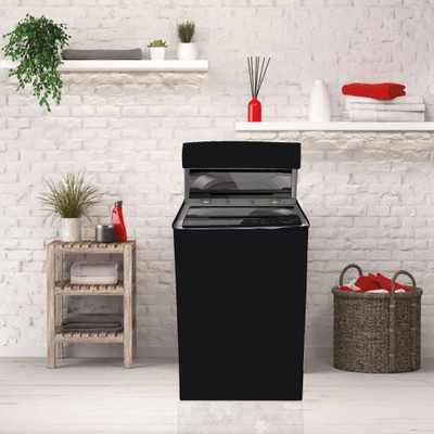 Wings Star Top Loading Washing Machine  Cover(Width: 61 cm, Black)