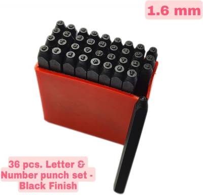 Letter & Number Punch Set - 1/16 Metal punch set